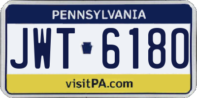 PA license plate JWT6180