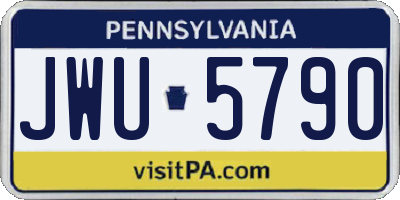 PA license plate JWU5790