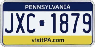 PA license plate JXC1879