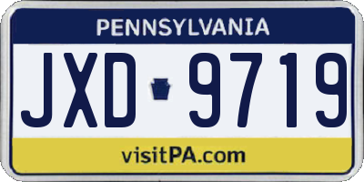 PA license plate JXD9719