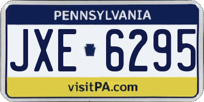 PA license plate JXE6295