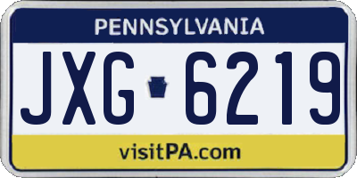 PA license plate JXG6219