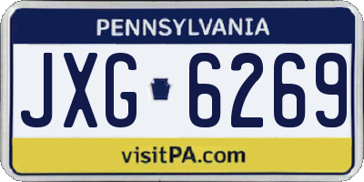 PA license plate JXG6269