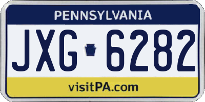 PA license plate JXG6282