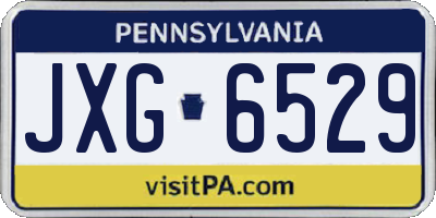 PA license plate JXG6529