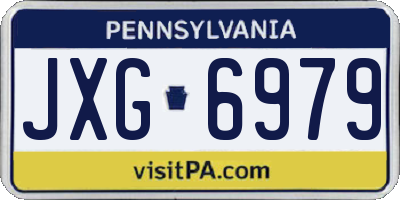 PA license plate JXG6979
