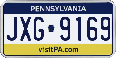 PA license plate JXG9169