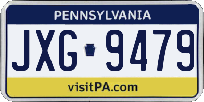PA license plate JXG9479