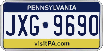 PA license plate JXG9690