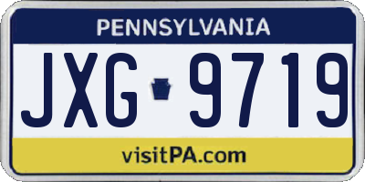 PA license plate JXG9719