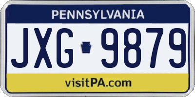 PA license plate JXG9879