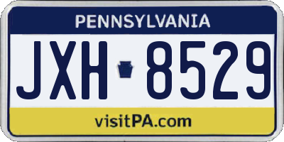 PA license plate JXH8529