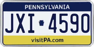 PA license plate JXI4590