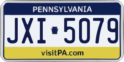 PA license plate JXI5079