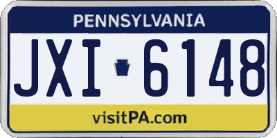 PA license plate JXI6148