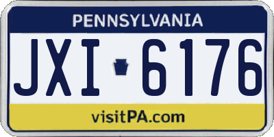 PA license plate JXI6176