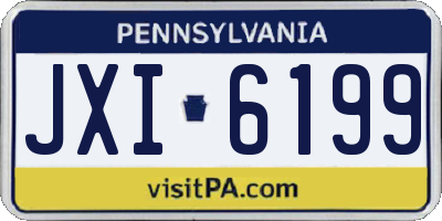 PA license plate JXI6199