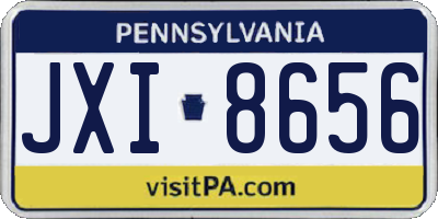 PA license plate JXI8656
