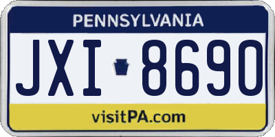 PA license plate JXI8690