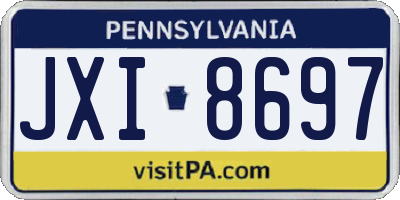 PA license plate JXI8697