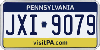 PA license plate JXI9079
