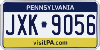 PA license plate JXK9056