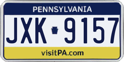 PA license plate JXK9157