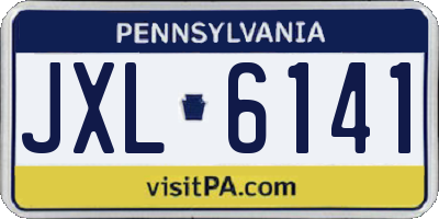 PA license plate JXL6141