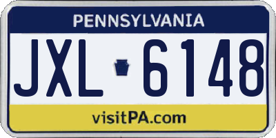 PA license plate JXL6148