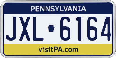 PA license plate JXL6164