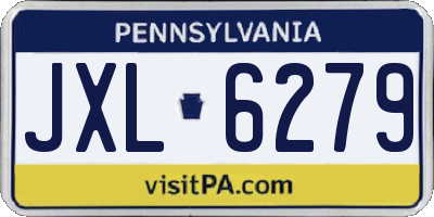 PA license plate JXL6279