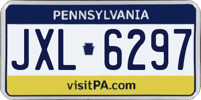 PA license plate JXL6297