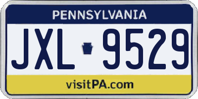 PA license plate JXL9529