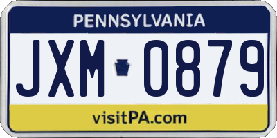 PA license plate JXM0879
