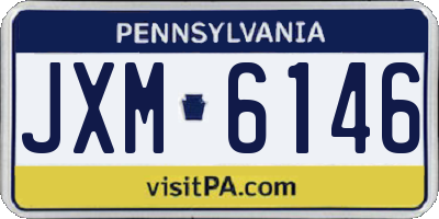 PA license plate JXM6146