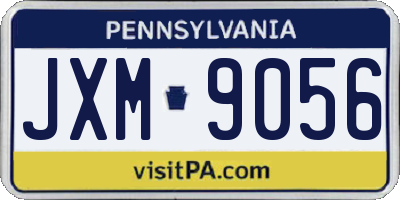 PA license plate JXM9056