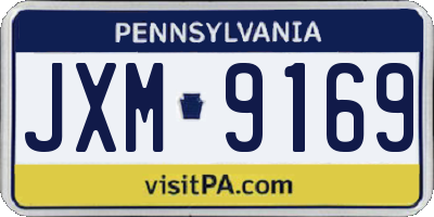 PA license plate JXM9169
