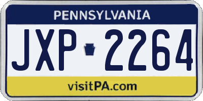 PA license plate JXP2264