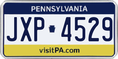 PA license plate JXP4529
