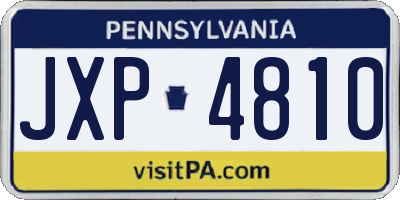 PA license plate JXP4810