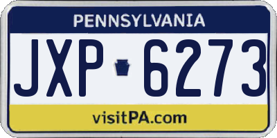 PA license plate JXP6273