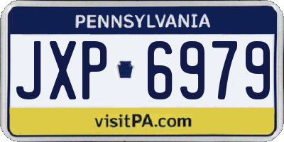 PA license plate JXP6979