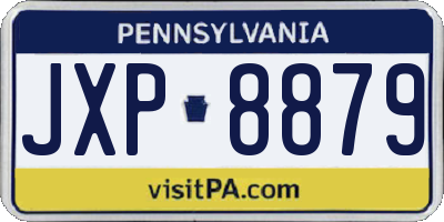 PA license plate JXP8879