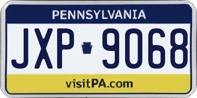 PA license plate JXP9068