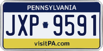 PA license plate JXP9591