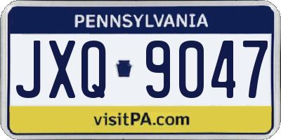 PA license plate JXQ9047