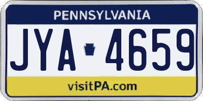 PA license plate JYA4659