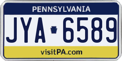 PA license plate JYA6589