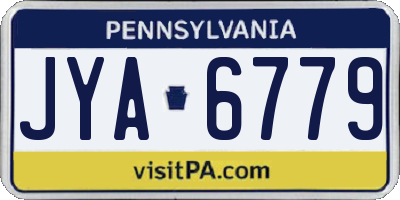 PA license plate JYA6779