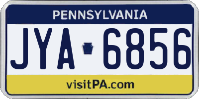 PA license plate JYA6856